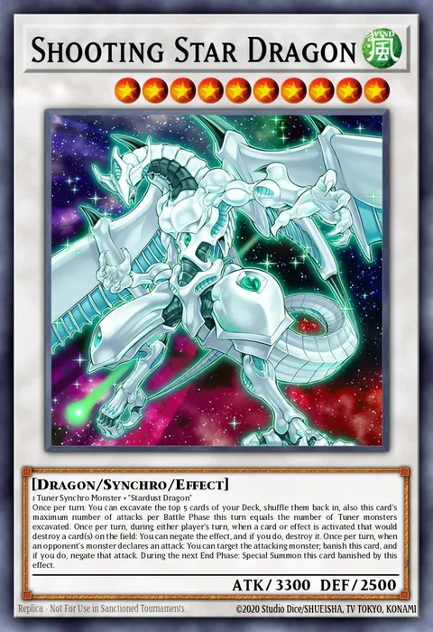 Shooting Star Dragon trading card