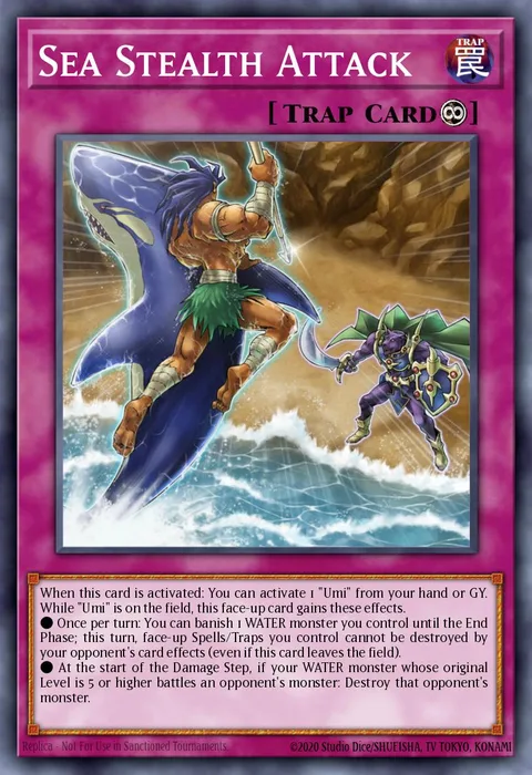 Sea Stealth Attack trading card