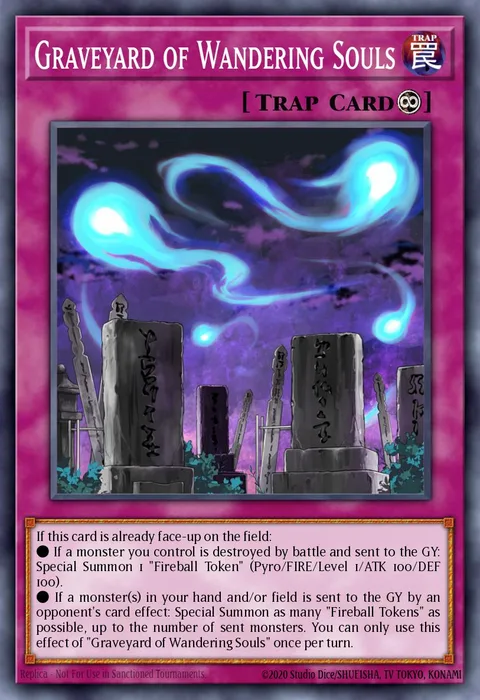 Graveyard of Wandering Souls trading card