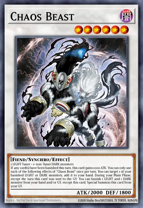 Chaos Beast trading card