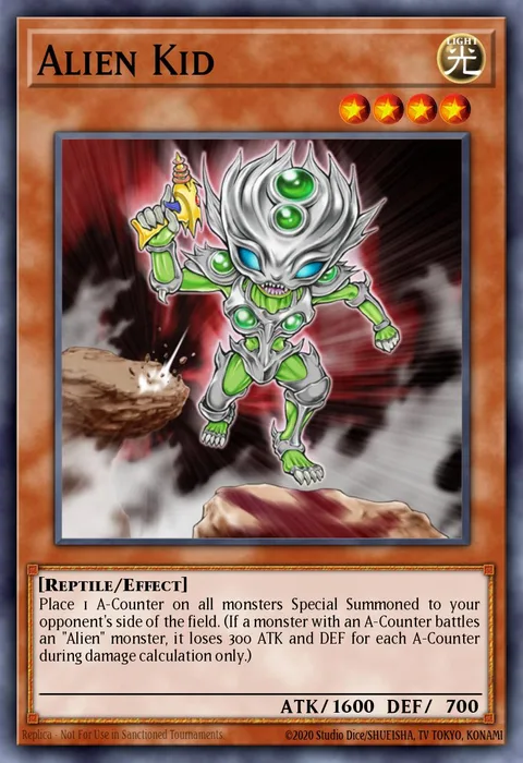 Alien Kid trading card