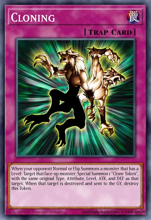 Cloning trading card