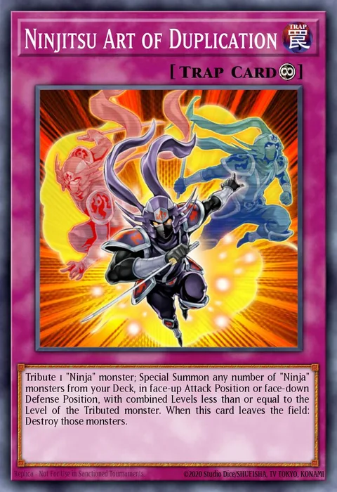 Ninjitsu Art of Duplication trading card