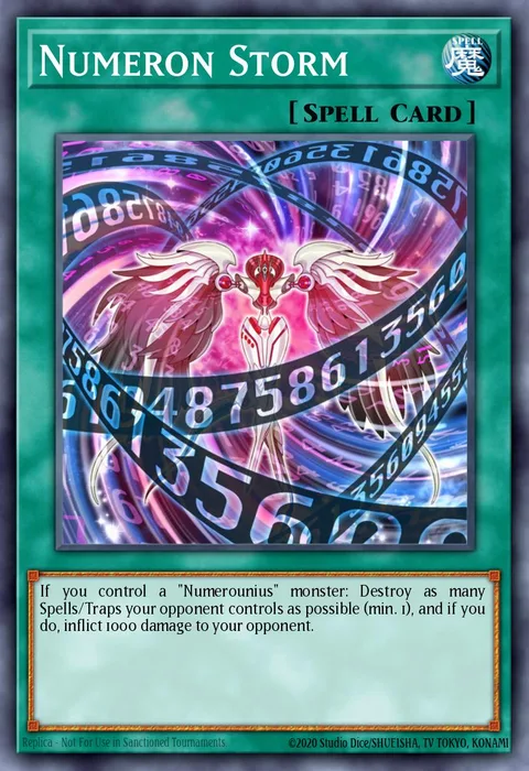 Numeron Storm trading card