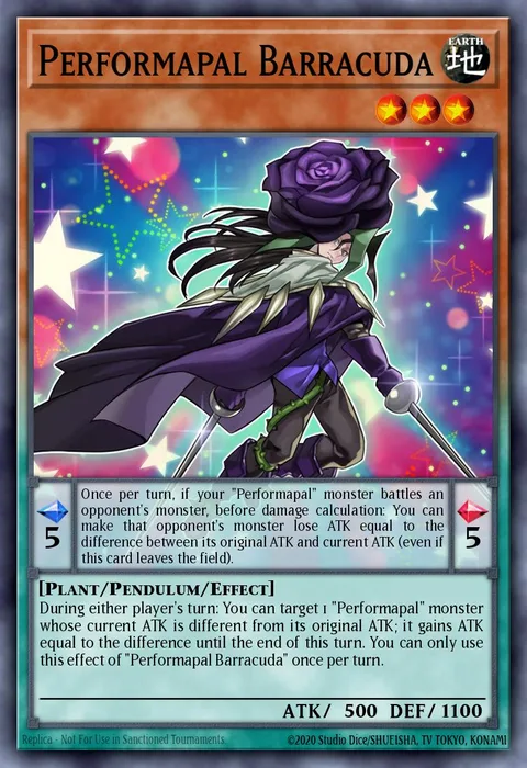 Performapal Barracuda trading card