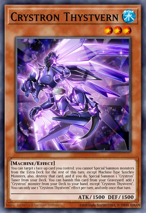 Crystron Thystvern trading card