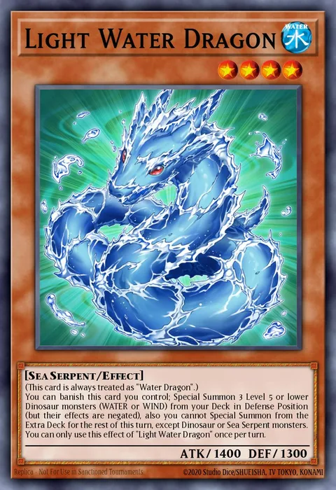 Light Water Dragon trading card