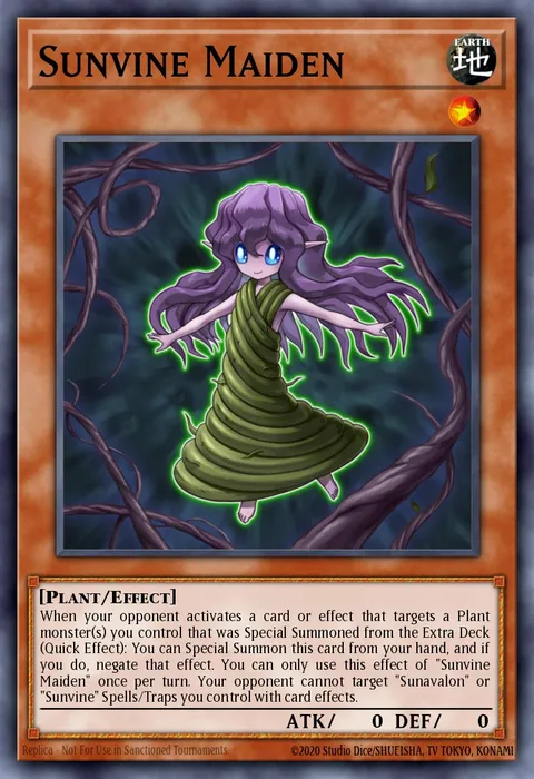Sunvine Maiden trading card