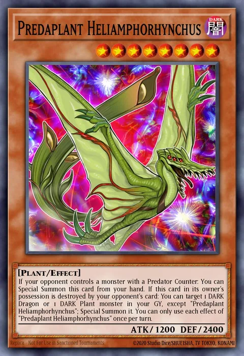 Predaplant Heliamphorhynchus trading card