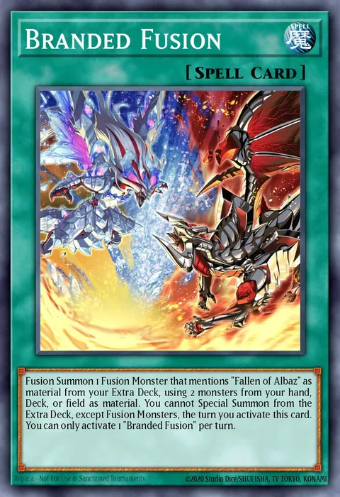 Branded Fusion trading card