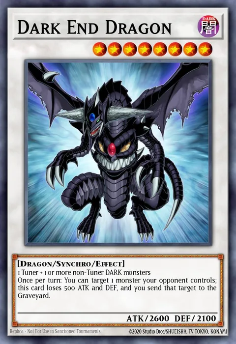 Dark End Dragon trading card