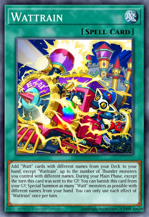 Wattrain trading card