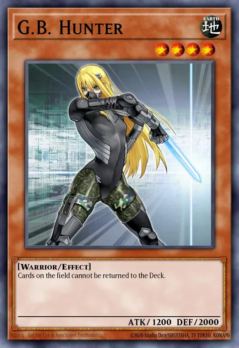 G.B. Hunter trading card