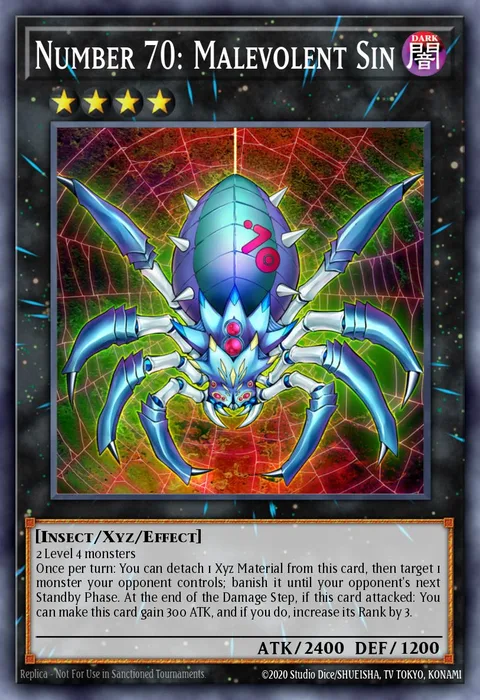 Number 70: Malevolent Sin trading card