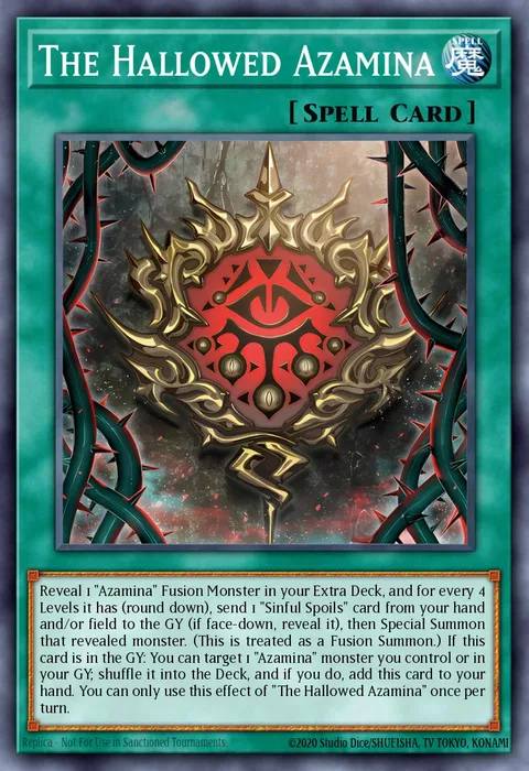 The Hallowed Azamina trading card