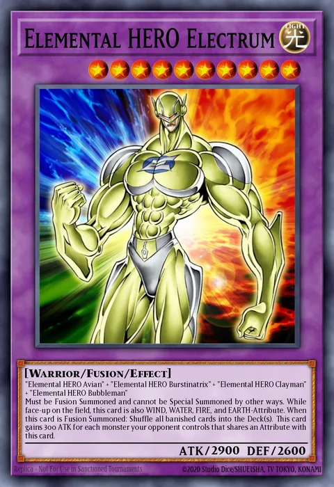Elemental HERO Electrum trading card