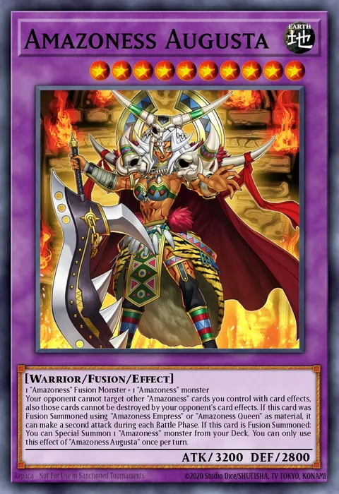 Amazoness Augusta trading card