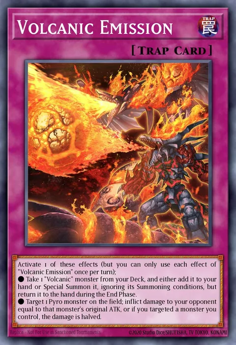 Volcanic Emission trading card