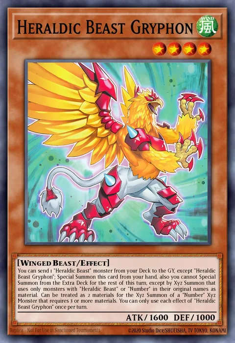 Heraldic Beast Gryphon trading card