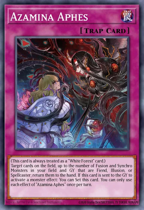 Azamina Aphes trading card