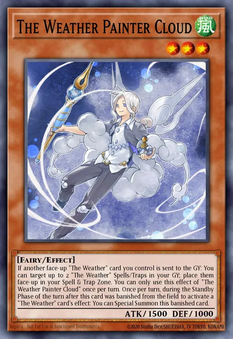 The Weather Painter Cloud trading card