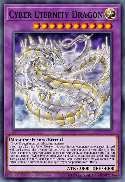 Cyber Eternity Dragon trading card