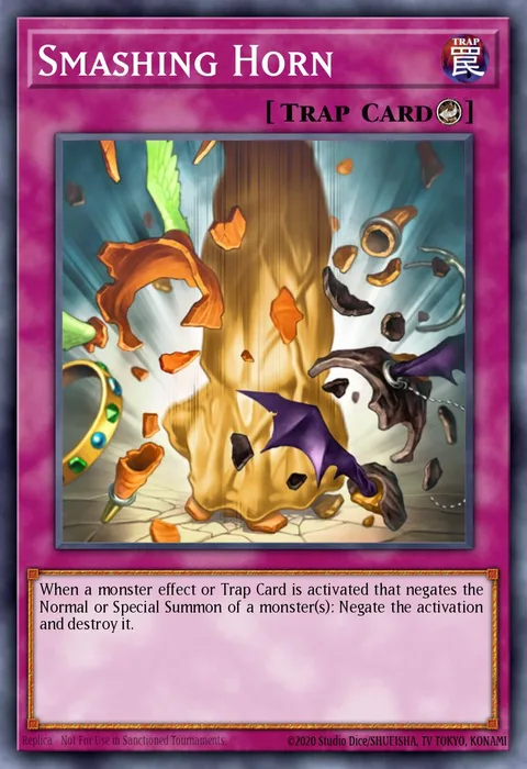 Smashing Horn trading card