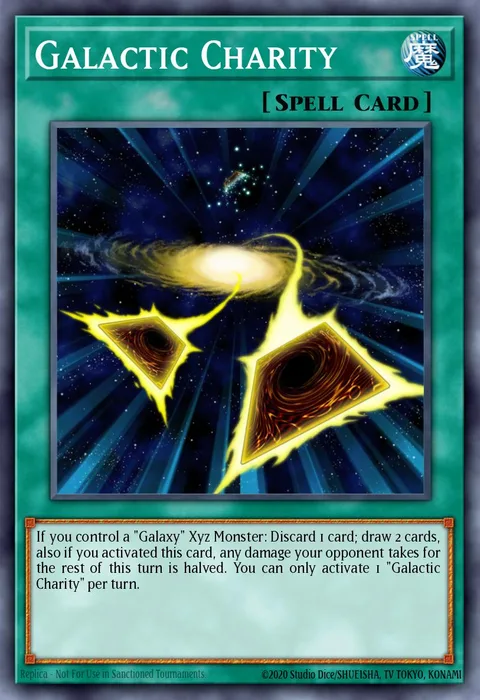 Galactic Charity trading card
