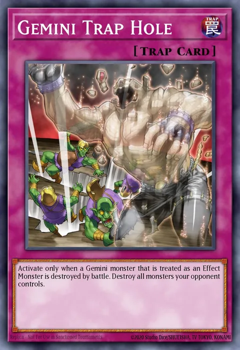 Gemini Trap Hole trading card
