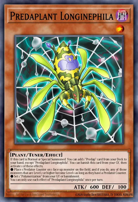 Predaplant Longinephila trading card