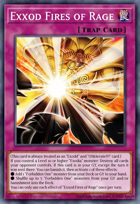Exxod Fires of Rage trading card