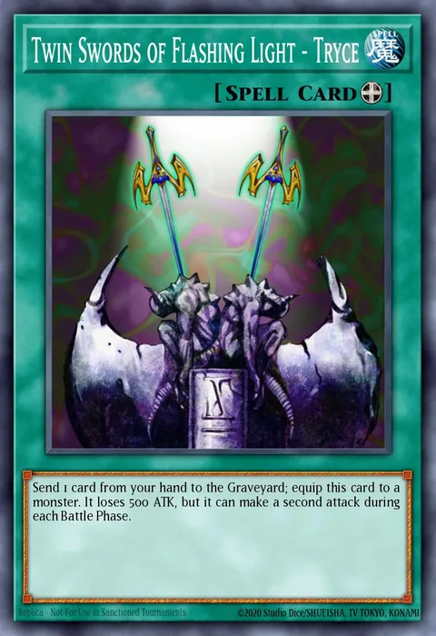 Twin Swords of Flashing Light - Tryce trading card