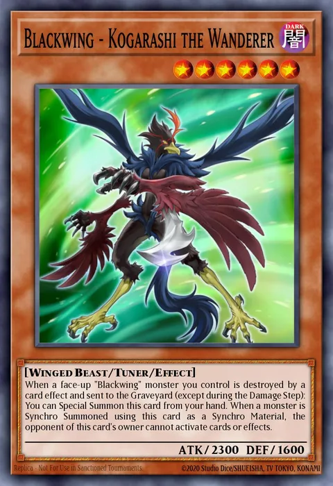 Blackwing - Kogarashi the Wanderer trading card