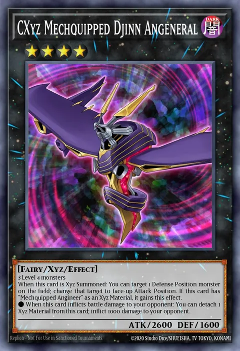 CXyz Mechquipped Djinn Angeneral trading card