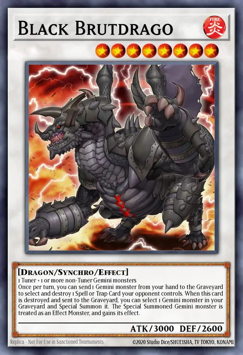 Black Brutdrago trading card