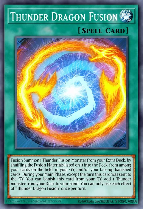 Thunder Dragon Fusion trading card
