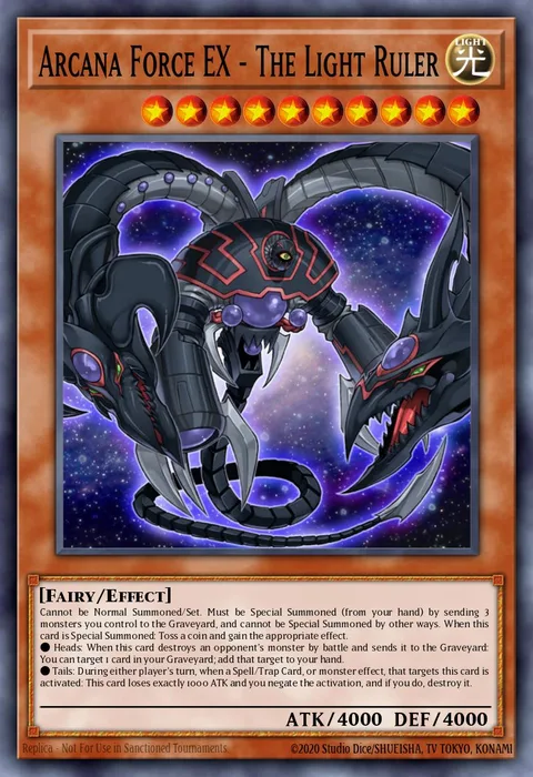 Arcana Force EX - The Light Ruler trading card