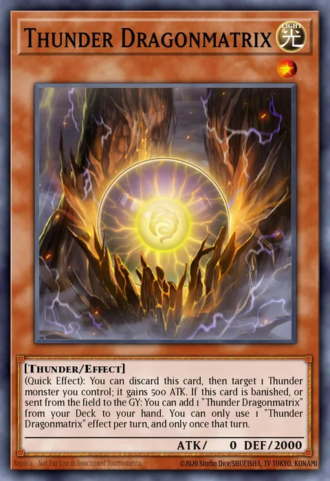 Thunder Dragonmatrix trading card