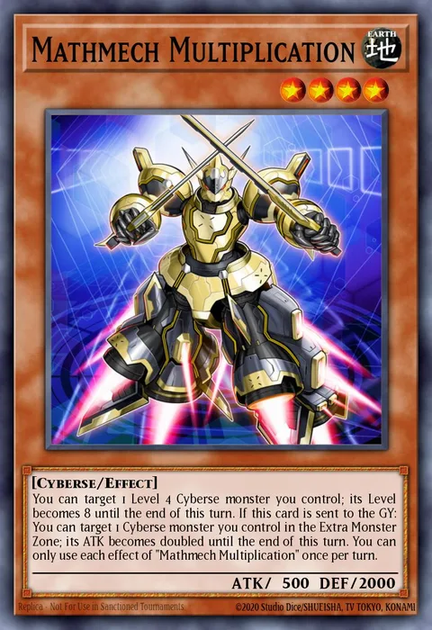 Mathmech Multiplication trading card