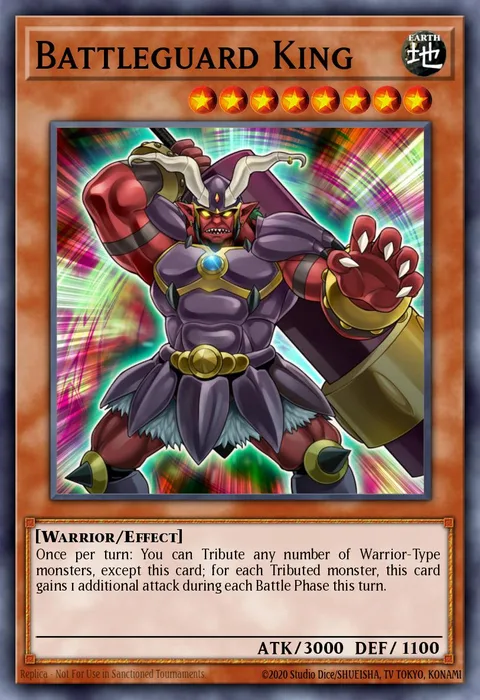 Battleguard King trading card