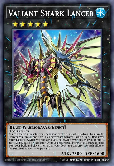 Valiant Shark Lancer trading card