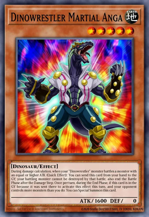 Dinowrestler Martial Anga trading card