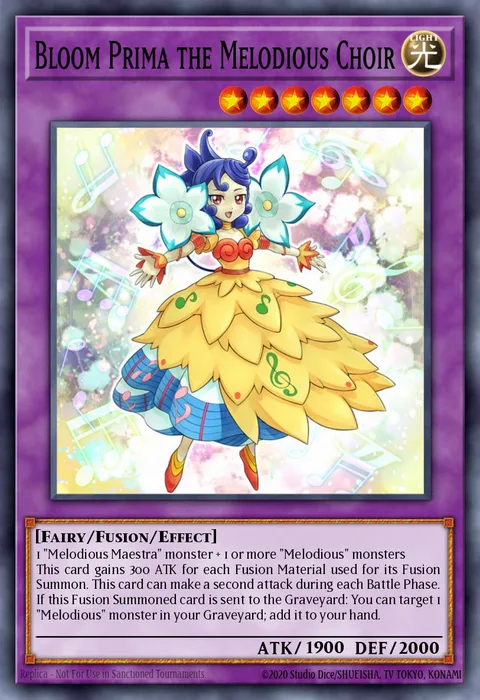 Bloom Prima the Melodious Choir trading card