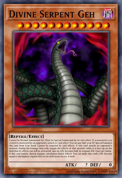 Divine Serpent Geh trading card