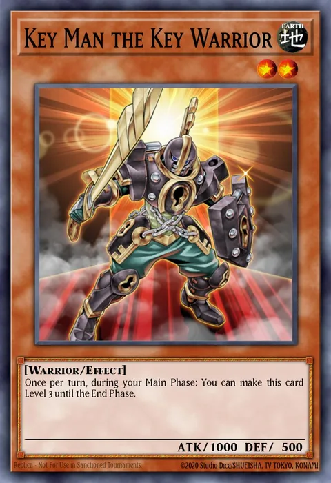 Key Man the Key Warrior trading card