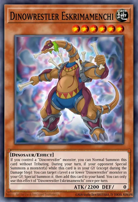 Dinowrestler Eskrimamenchi trading card