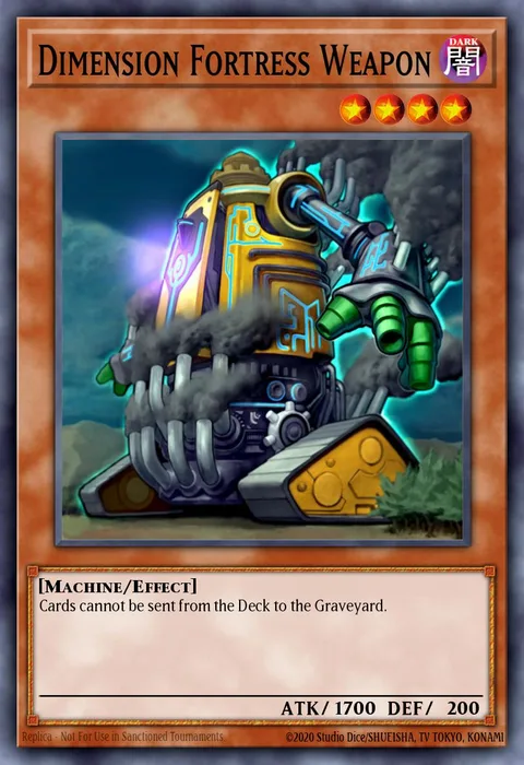 Dimension Fortress Weapon trading card