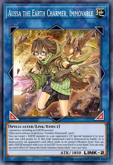 Aussa the Earth Charmer, Immovable trading card