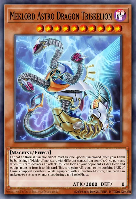 Meklord Astro Dragon Triskelion trading card