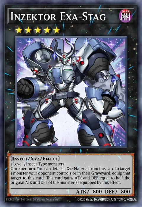 Inzektor Exa-Stag trading card